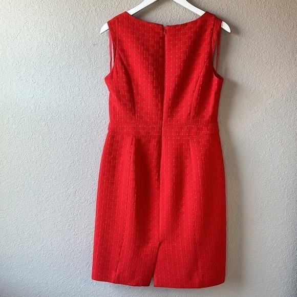 Talbots Red Shift Dress Size 8 - Picture 5 of 14